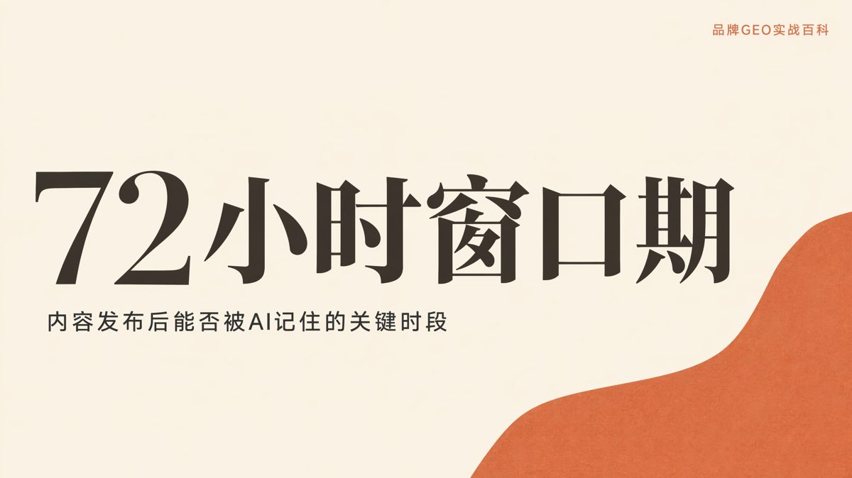 内容发布后72小时:GEO要做完5件事