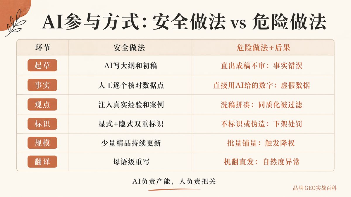 AI寫GEO內容會被處罰嗎?關鍵看這三點