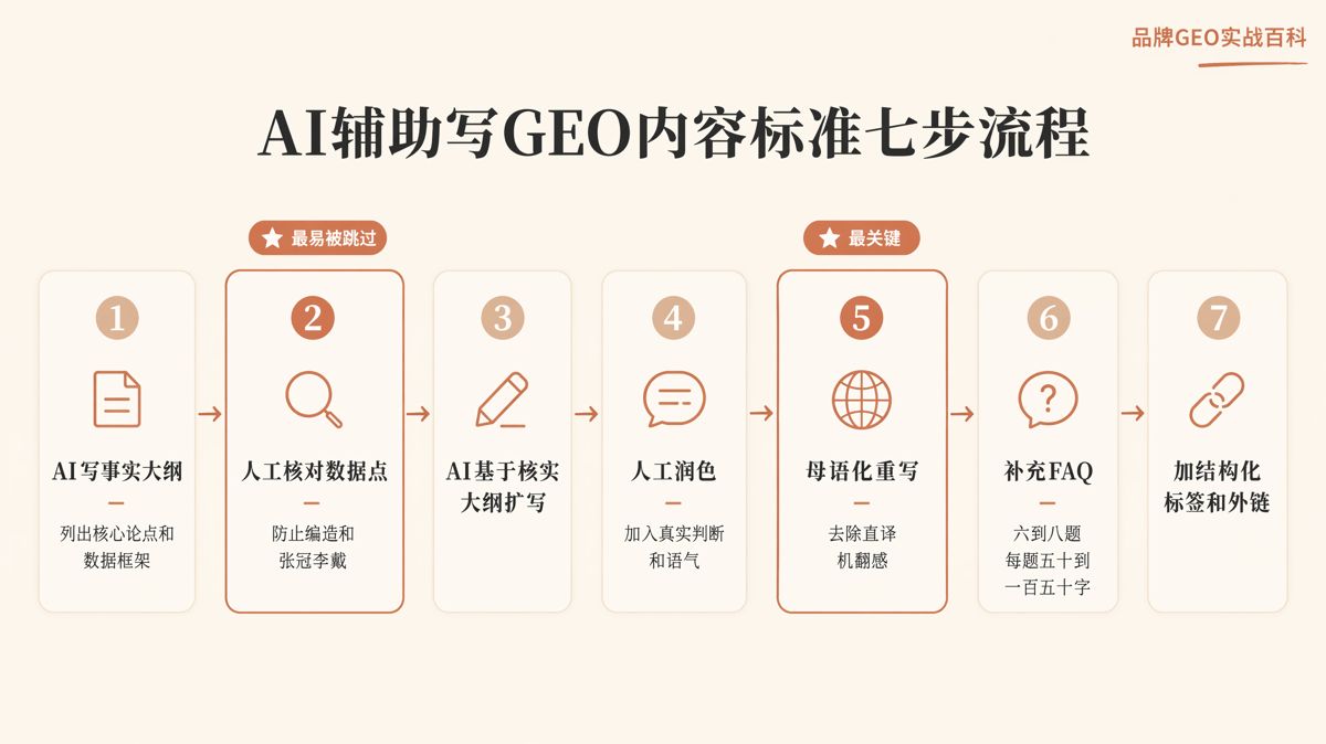 AI能寫GEO內容,但初稿不能直接發佈