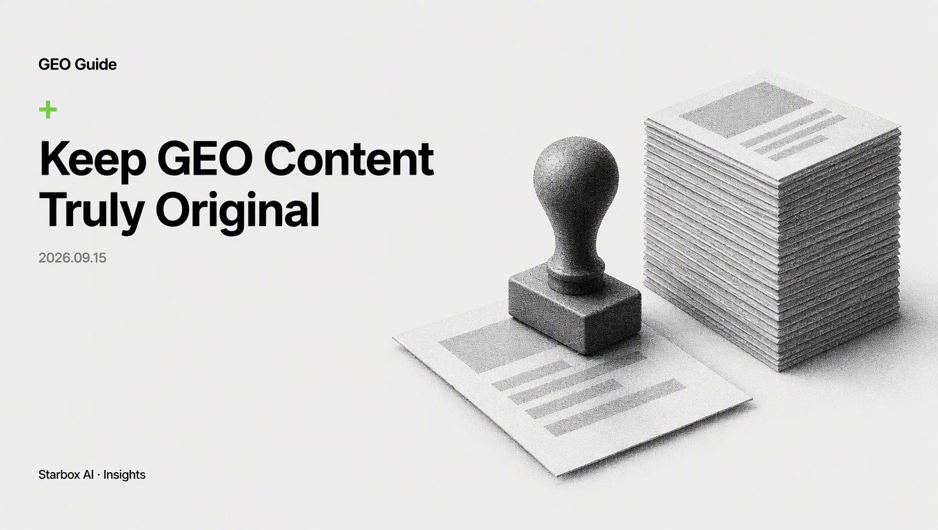 How to Keep GEO Content Original and Avoid Plagiarism