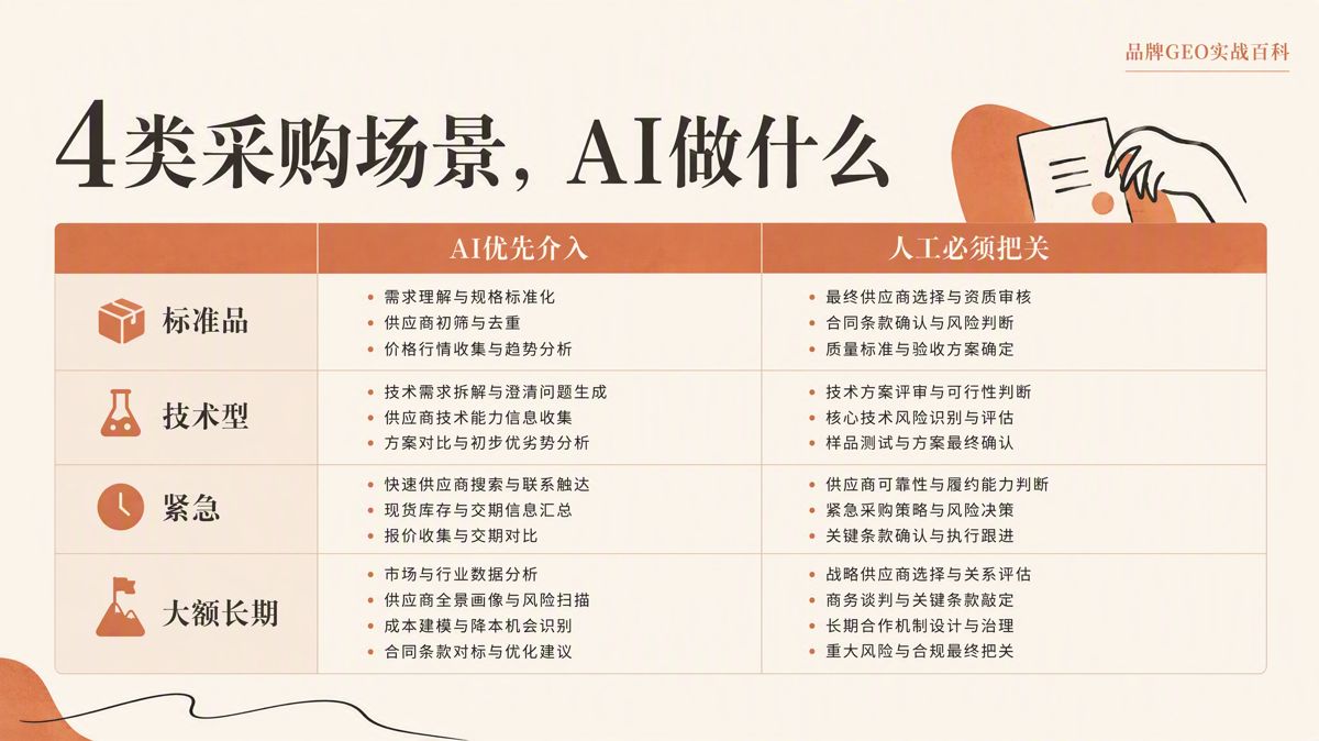 AI进入采购流程,应该介入哪一步?