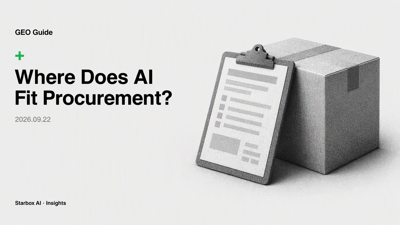 Where Should AI Enter Your Procurement Process?