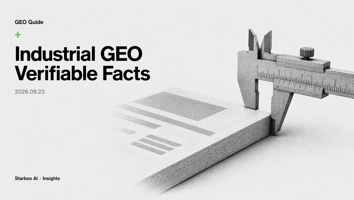 Industrial B2B GEO: Build a Verifiable Information System First