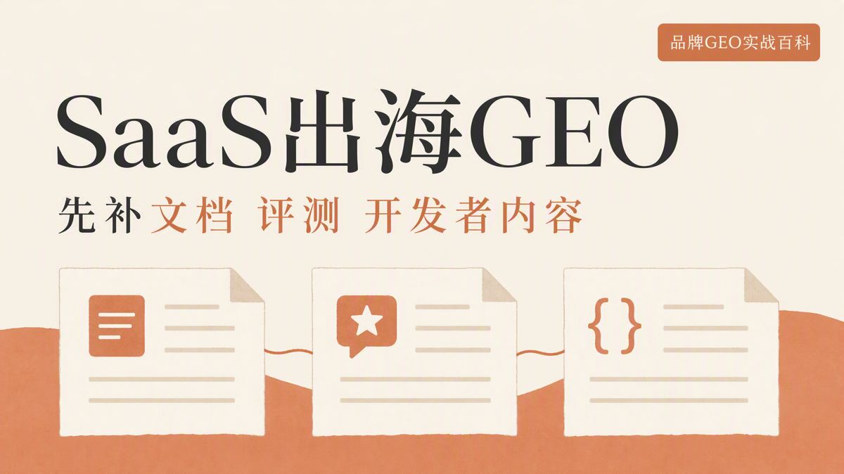 海外SaaS做GEO，先補齊四類內容