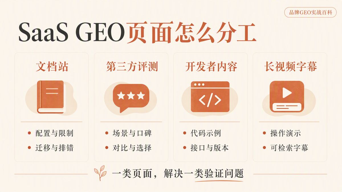 海外SaaS做GEO，先補齊四類內容