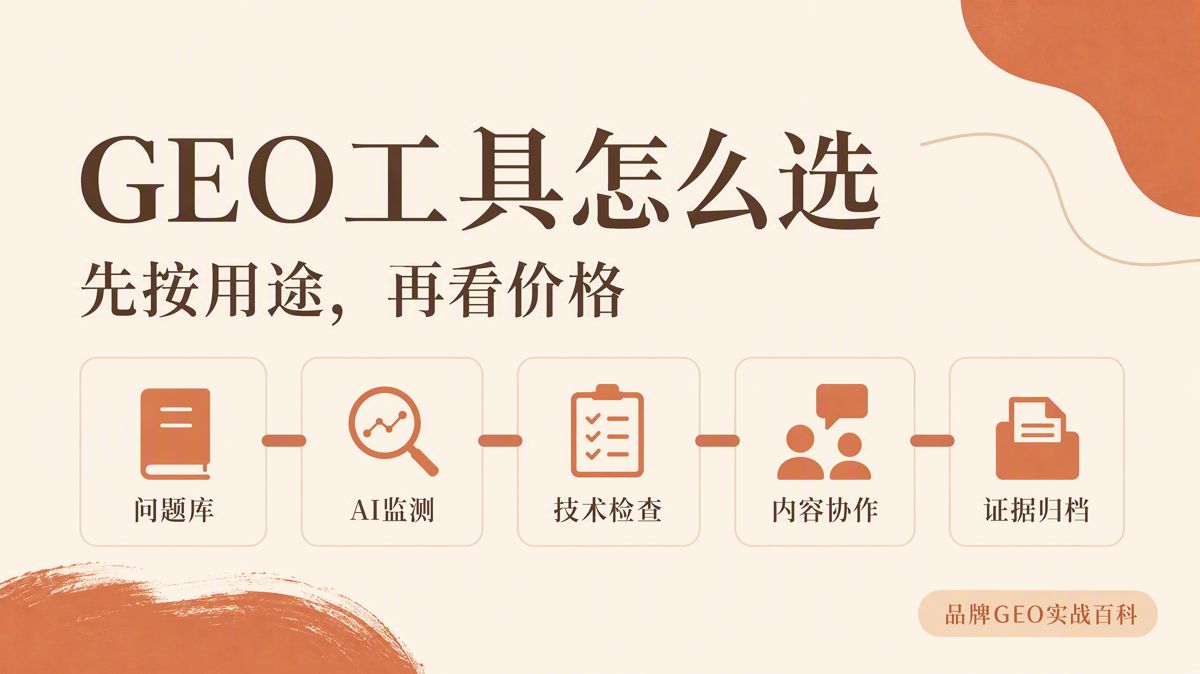 GEO(生成式引擎優化)工具怎麼選