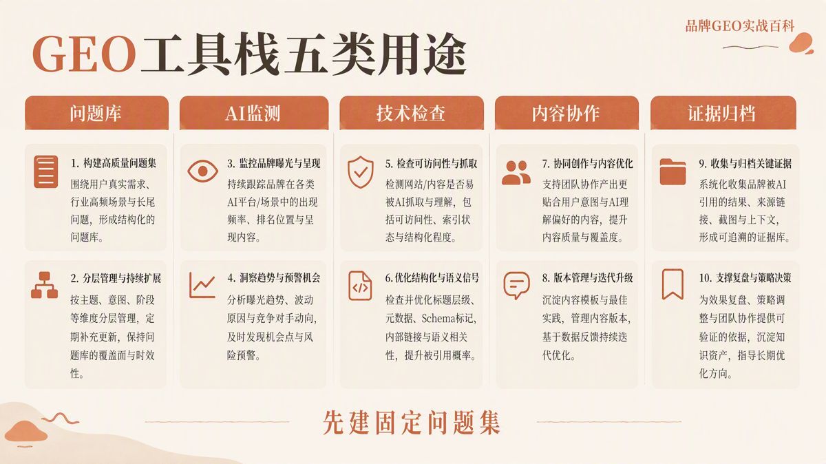 GEO(生成式引擎優化)工具怎麼選
