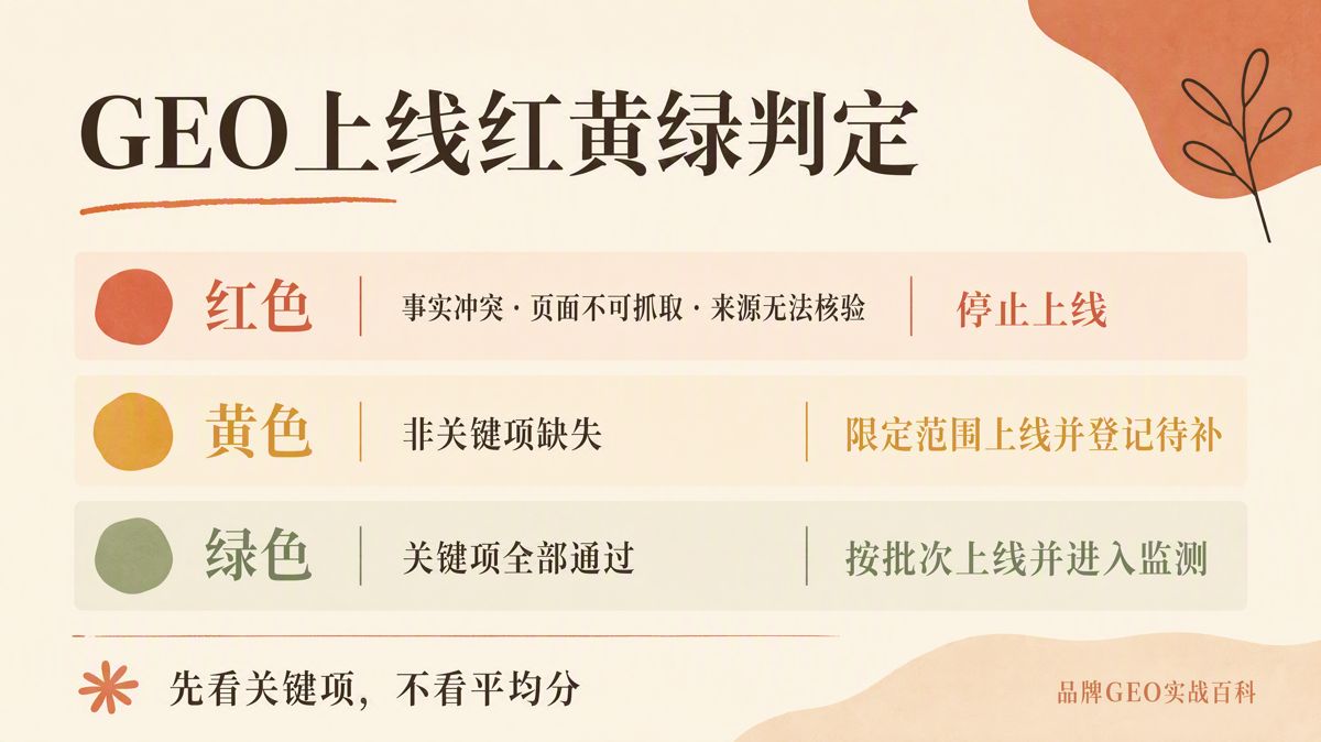 GEO上线前,必须完成的7项检查
