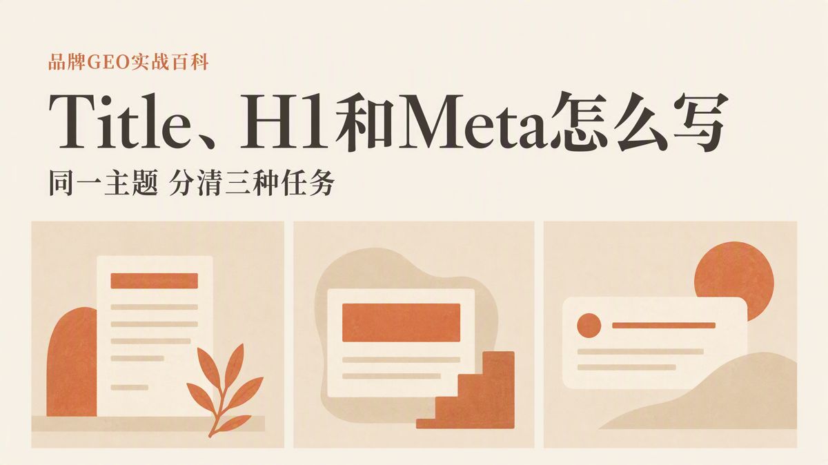Title、H1、Meta怎么写？先统一页面主题