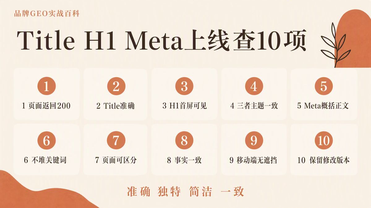 Title、H1、Meta怎么写？先统一页面主题