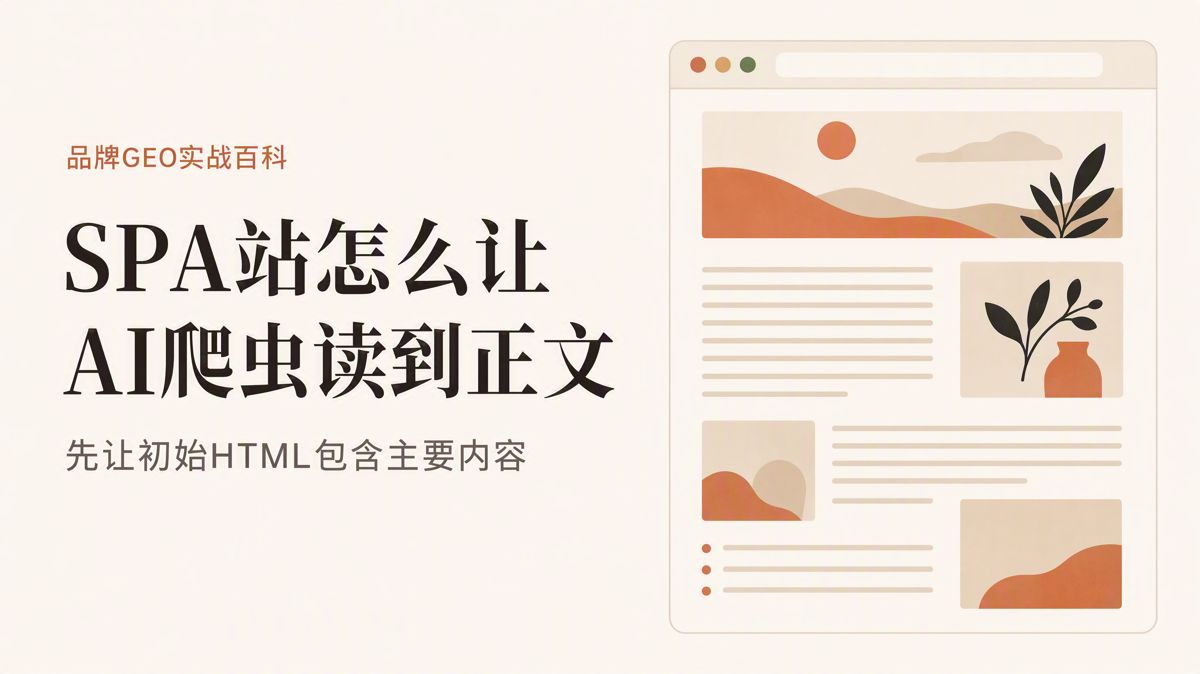 SPA網站做GEO:先讓初始HTML有正文