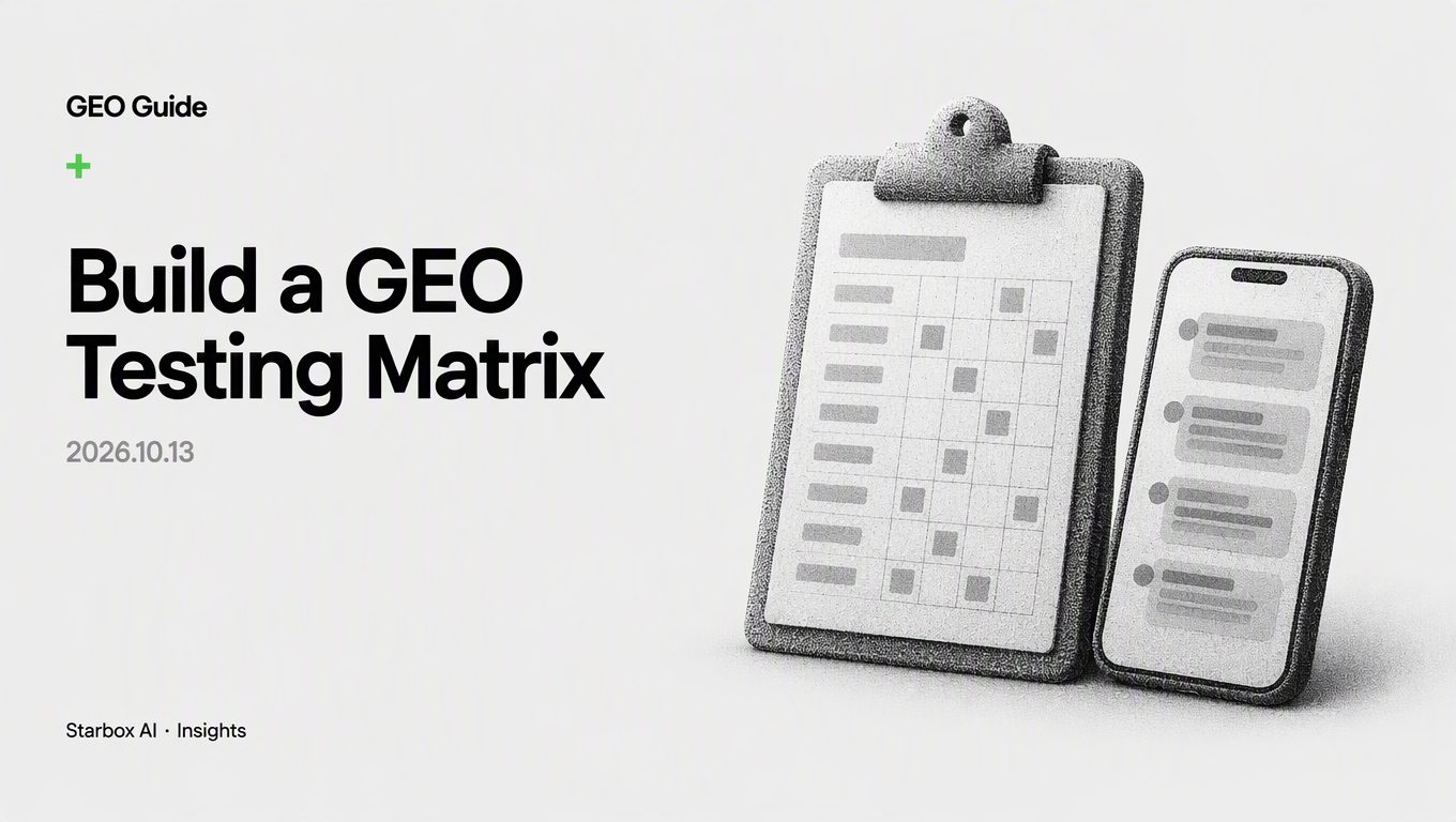 How to Build a GEO Testing Matrix for China's AI Engines