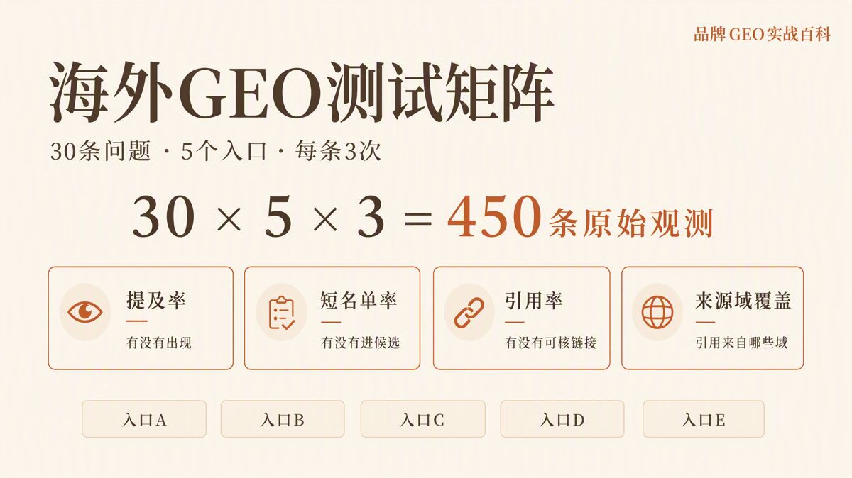 海外GEO测试矩阵怎么搭?