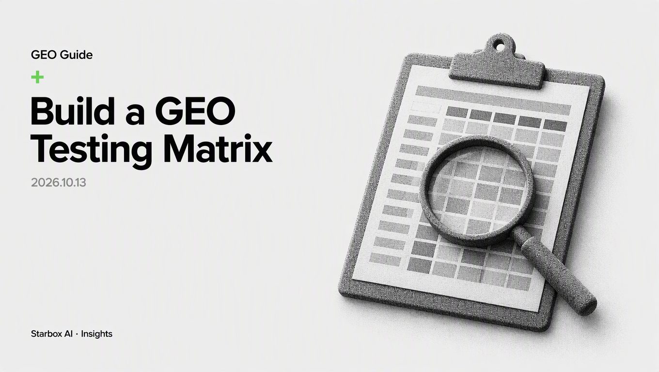 How to Build an International GEO Testing Matrix
