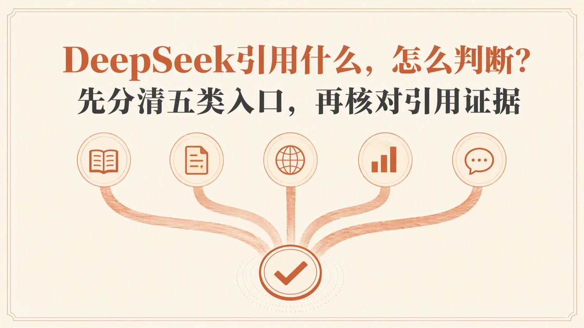 DeepSeek引用什麼,怎麼判斷?