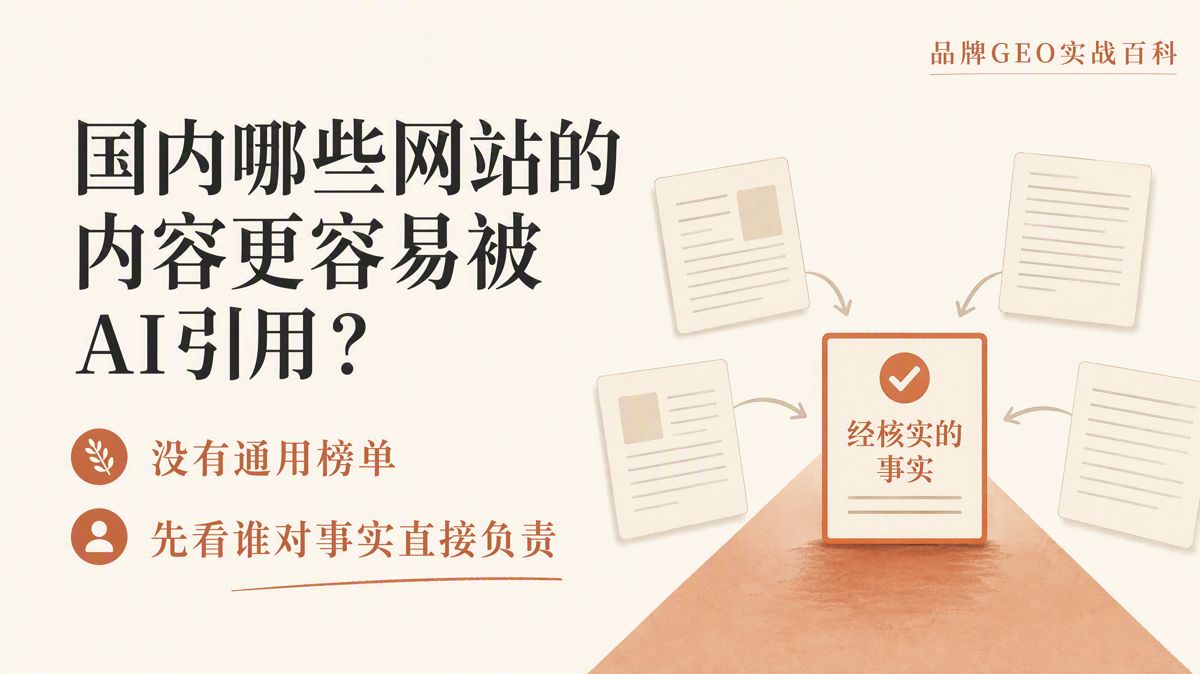 国内哪些网站的内容更容易被AI引用？